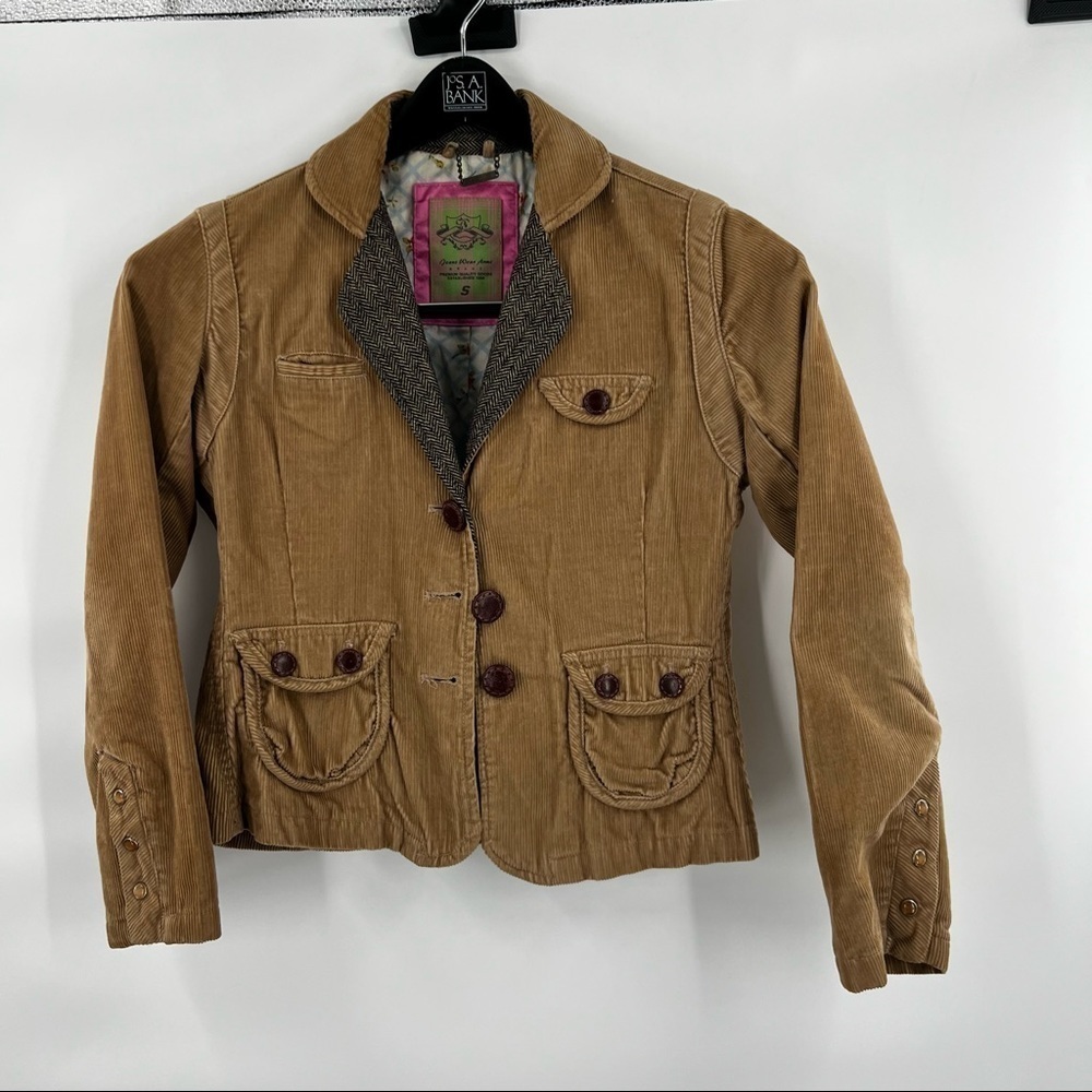 Jeans wear armi brown corduroy jacket size S